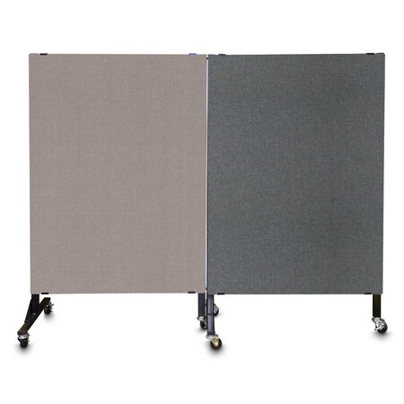 United Visual Products Enclosed Corkboard, 3 Door, 96"x48", 4" Fra UV3420-SATIN-DBURGU